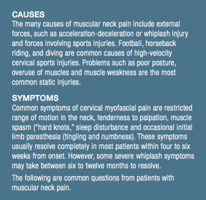 Causes and Symptoms of Neck Pain